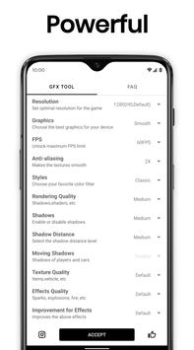 Herunterladen GFX Tool: Launcher & Optimizer Werkzeuge für Android Bildschirmfoto 2