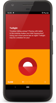 Herunterladen Twilight: Blaulichtfilter Gesundheit & Fitness für Android Bildschirmfoto 3
