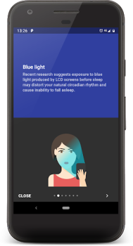 Herunterladen Twilight: Blaulichtfilter Gesundheit & Fitness für Android Bildschirmfoto 5
