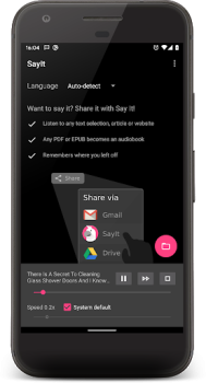 Herunterladen SayIt: mit Ohren lesen Werkzeuge für Android Bildschirmfoto 5