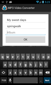 Herunterladen MP3 Video Converter Musik und Audio für Android Bildschirmfoto 3
