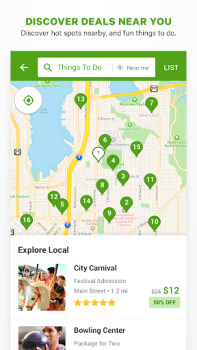 Herunterladen Groupon: Deals und Gutscheine Einkaufen für Android Bildschirmfoto 3