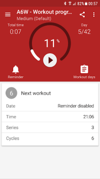 Herunterladen Bauchmuskeltraining A6W Gesundheit & Fitness für Android Bildschirmfoto 3