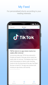 Herunterladen Inshorts - News in 60 words Nachrichten & Magazine für Android Bildschirmfoto 6