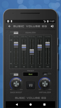 Herunterladen Musiklautstärke EQ + Equalizer Musik und Audio für Android Bildschirmfoto 2