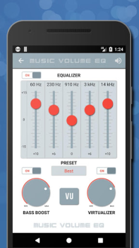 Herunterladen Musiklautstärke EQ + Equalizer Musik und Audio für Android Bildschirmfoto 4