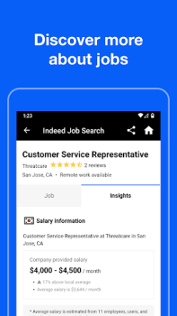 Herunterladen Indeed Jobs Wirtschaft für Android Bildschirmfoto 2