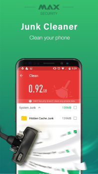 Herunterladen Virus Cleaner, Antivirus, Cleaner (MAX Security) Werkzeuge für Android Bildschirmfoto 5