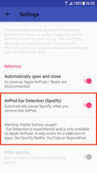 Herunterladen AirBattery Musik und Audio für Android Bildschirmfoto 5