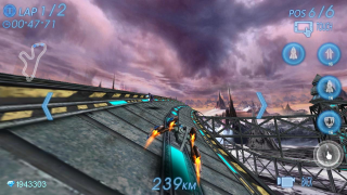 Herunterladen Space Racing 3D Rennen für Android Bildschirmfoto 2