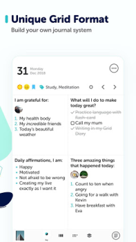 Herunterladen Grid Diary - Journal, Planner Lebensstil für Android Bildschirmfoto 3
