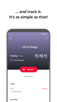 Herunterladen Boosted Time Tracker Arbeit für Android Bildschirmfoto 4