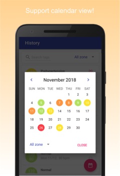 Herunterladen Blutdruck-Tagebuch Gesundheit & Fitness für Android Bildschirmfoto 3