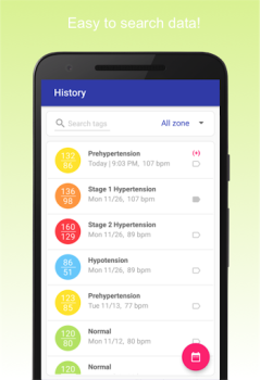 Herunterladen Blutdruck-Tagebuch Gesundheit & Fitness für Android Bildschirmfoto 5