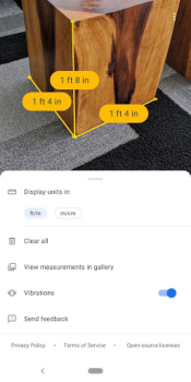 Herunterladen Google Measure Werkzeuge für Android Bildschirmfoto 5