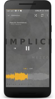 Herunterladen Music Player Mezzo Musik und Audio für Android Bildschirmfoto 2