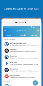 Herunterladen Skype Lite Kommunikation für Android Bildschirmfoto 7
