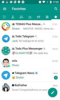 Herunterladen Plus Messenger Kommunikation für Android Bildschirmfoto 3