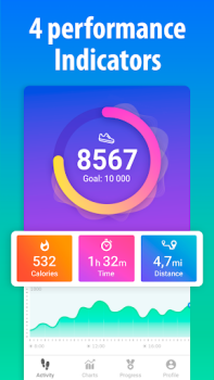 Herunterladen Pedometer Schrittzähler Step Gesundheit & Fitness für Android Bildschirmfoto 2