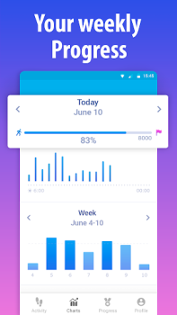 Herunterladen Pedometer Schrittzähler Step Gesundheit & Fitness für Android Bildschirmfoto 4