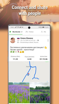 Herunterladen Schrittzähler Lauf Tracker GPS Gesundheit & Fitness für Android Bildschirmfoto 3