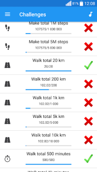Herunterladen Pedometer — Schrittzähler Gesundheit & Fitness für Android Bildschirmfoto 7