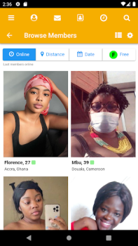 Herunterladen KissesOfAfrica Flirt Partnersuche für Android Bildschirmfoto 2