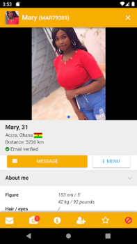 Herunterladen KissesOfAfrica Flirt Partnersuche für Android Bildschirmfoto 4