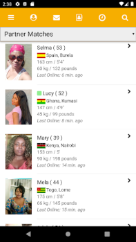 Herunterladen KissesOfAfrica Flirt Partnersuche für Android Bildschirmfoto 7