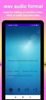 Herunterladen Earbuds Voice Recorder Musik und Audio für Android Bildschirmfoto 7