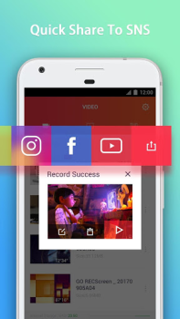 Herunterladen GO Recorder Video-Player und -Editoren für Android Bildschirmfoto 4