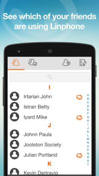 Herunterladen Linphone Kommunikation für Android Bildschirmfoto 4