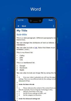 Herunterladen Docx Viewer Arbeit für Android Bildschirmfoto 4