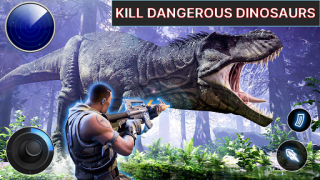 Herunterladen Dino Hunter - Wild Jurassic Hunting Expedition Aktion für Android Bildschirmfoto 2