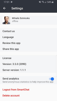 Herunterladen SmartChat Kommunikation für Android Bildschirmfoto 3