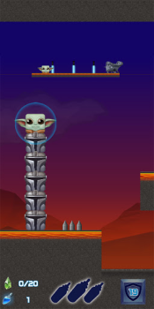 Herunterladen Square Baby Yoda: Cyber Casual Force Adventures Abenteuer für Android Bildschirmfoto 6