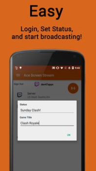 Herunterladen Ace Live Streaming Werkzeuge für Android Bildschirmfoto 4