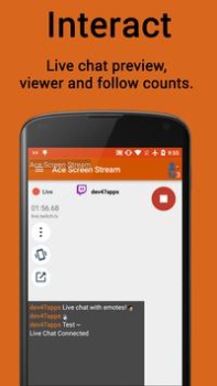 Herunterladen Ace Live Streaming Werkzeuge für Android Bildschirmfoto 5