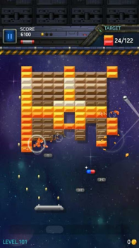 Brick-Breaker Stern: Weltraum