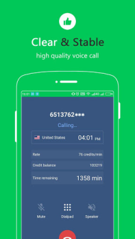 Herunterladen Wifi Call - High call quality Kommunikation für Android Bildschirmfoto 2