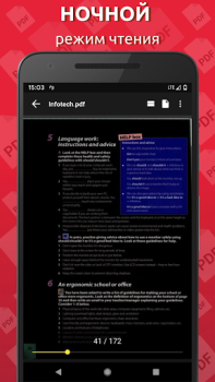 Herunterladen Einfacher PDF Reader Werkzeuge für Android Bildschirmfoto 2