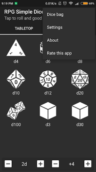 Herunterladen RPG Simple Dice Werkzeuge für Android Bildschirmfoto 4