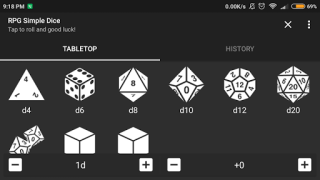Herunterladen RPG Simple Dice Werkzeuge für Android Bildschirmfoto 5