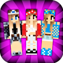 Herunterladen  Girls Skins for Minecraft PE