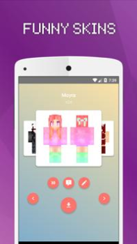 Herunterladen Girls Skins for Minecraft PE Werkzeuge für Android Bildschirmfoto 5