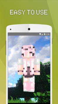 Herunterladen Girls Skins for Minecraft PE Werkzeuge für Android Bildschirmfoto 6