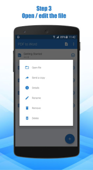 Herunterladen PDF zu Word Converter Arbeit für Android Bildschirmfoto 4