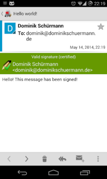 Herunterladen OpenKeychain: Easy PGP Kommunikation für Android Bildschirmfoto 7