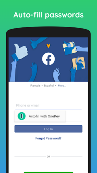 Herunterladen One Key: password manager Arbeit für Android Bildschirmfoto 4