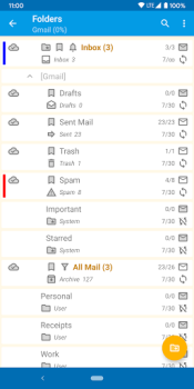 Herunterladen FairEmail, privacy aware email Kommunikation für Android Bildschirmfoto 7